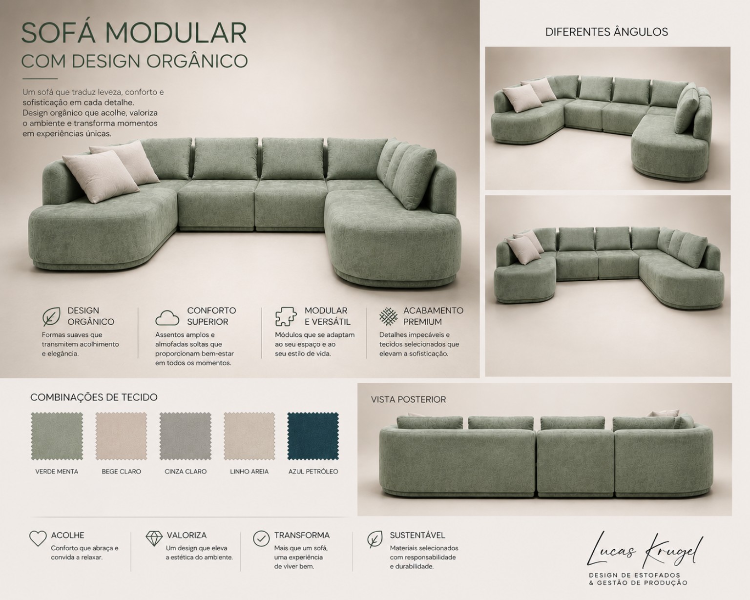 Prancha do projeto Sofá Modular Orgânico